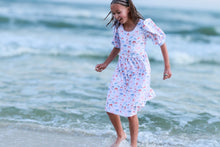 Load image into Gallery viewer, Spring Red, White &amp; Blue Bows Tie-Back Dress
