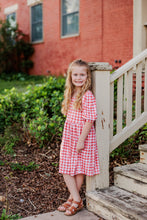 Load image into Gallery viewer, Spring Red and White Gingham Dress