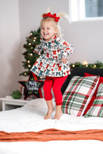 Load image into Gallery viewer, Christmas Bow Peplum