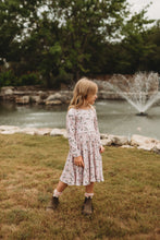 Load image into Gallery viewer, Fall Vintage Rose Twirl Dress