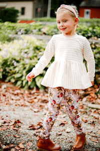 Stripe Fall Peplum