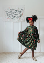 Load image into Gallery viewer, Christmas Olive Polka Dots