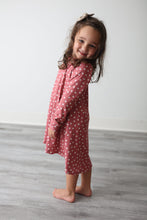 Load image into Gallery viewer, Polka Dot Fall Floral Tunic Dress