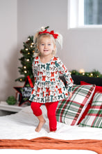 Load image into Gallery viewer, Christmas Bow Peplum