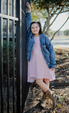 Load image into Gallery viewer, Spring Stripe Tunic Dress