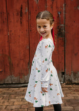 Load image into Gallery viewer, Christmas Reindeer Twirl Dress