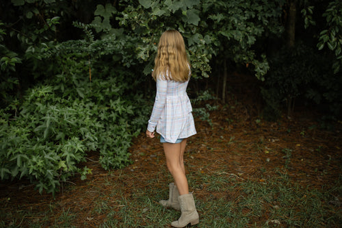 Fall Plaid High Low