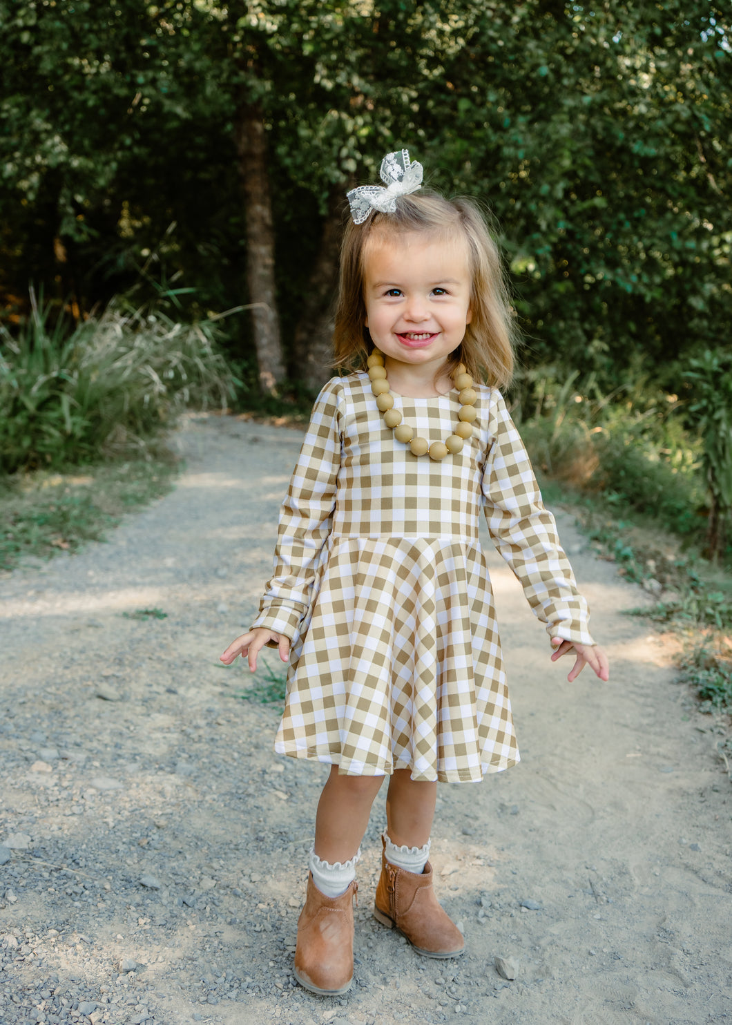 Fall Plaid Twirl Dress