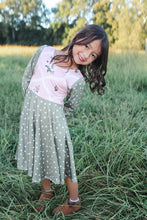 Load image into Gallery viewer, Fall Antique Floral Twirl Dress