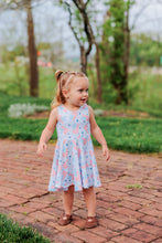Load image into Gallery viewer, Spring American Flag Twirl Dress