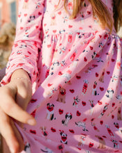 Load image into Gallery viewer, Spring Puppy Love Pocket Dress