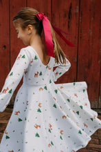 Load image into Gallery viewer, Christmas Reindeer Twirl Dress