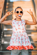 Load image into Gallery viewer, Spring American Flag Ruffle Top