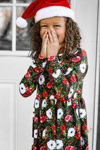Load image into Gallery viewer, Black Floral Christmas