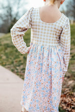 Load image into Gallery viewer, Spring Floral Puff Sleeve Dress