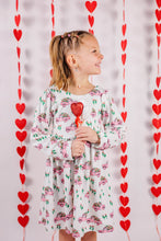 Load image into Gallery viewer, Spring Floral Truck Puff Sleeve Dress