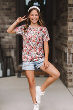 Load image into Gallery viewer, Fall Pink Floral Tee