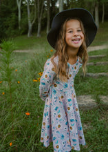 Load image into Gallery viewer, Fall Sunflower Twirl Dress