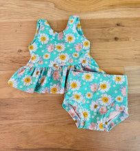 Load image into Gallery viewer, Sunflower Floral Summer Tie Back Swim Suit