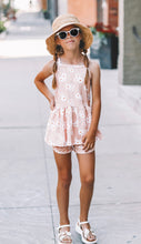 Load image into Gallery viewer, Summer Peachy Daisy Track Shorts