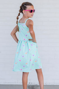 Summer Flamingo Cami Dress