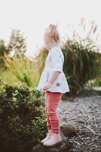 Fall Mauve Ribbed Leggings