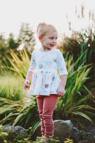 Sweet Floral Fall Peplum